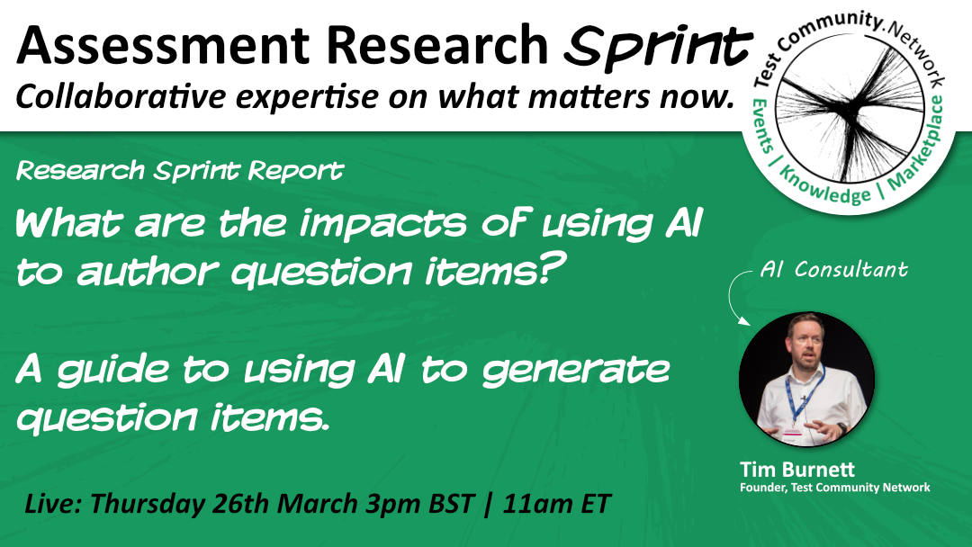 Webinar: New Guide Shared - Using AI to Generate Question Items